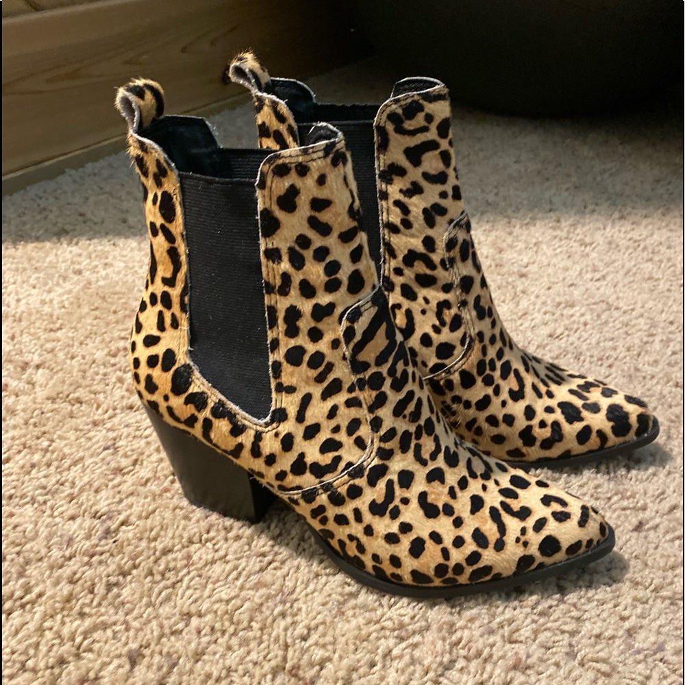 Leopard booties